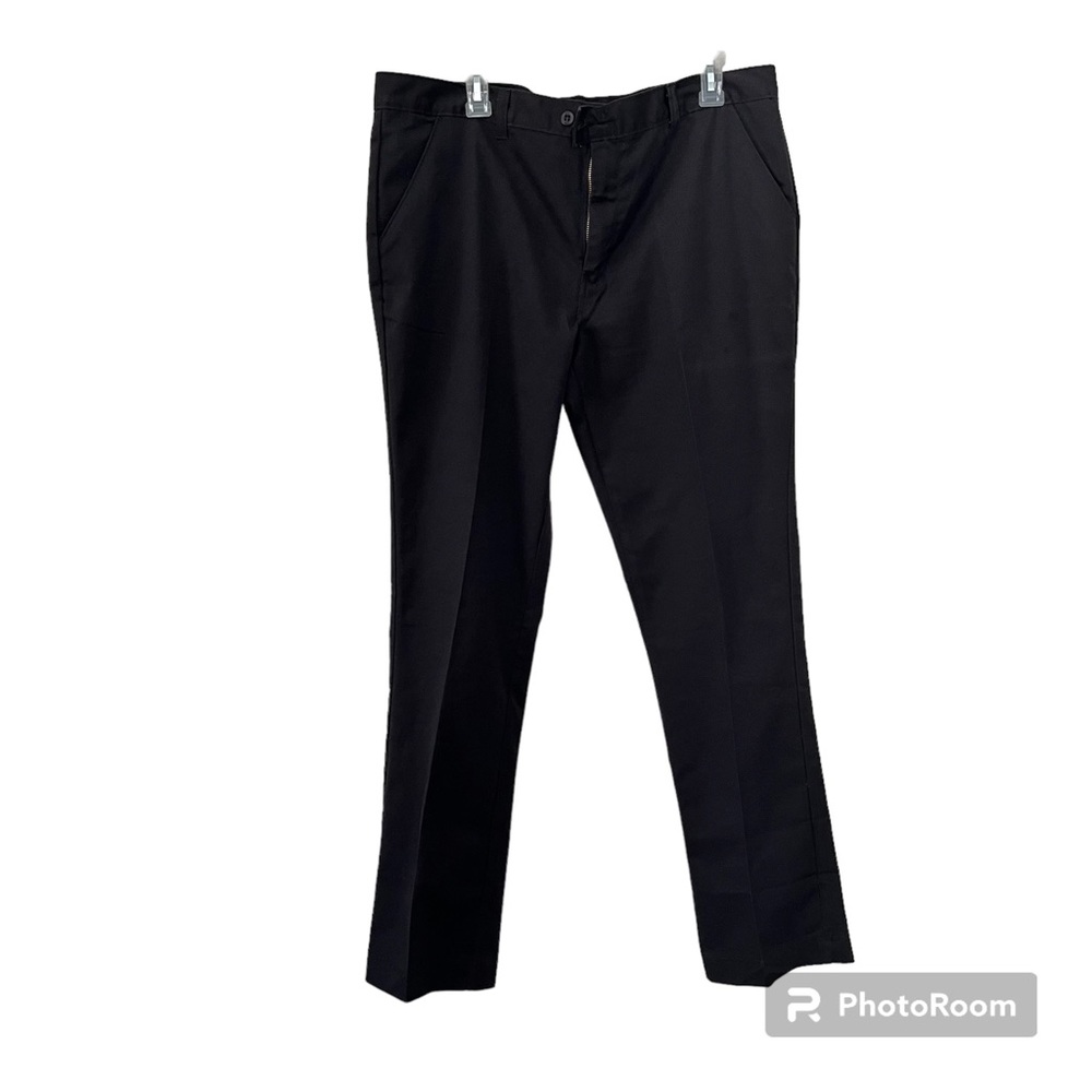 Dickies Black Work Pants 17 Jr Women Slim Fit Straight Stretch Easy Care New